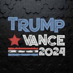 retro trump vance 2024 political svg