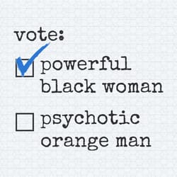 vote powerful black women first female president svg