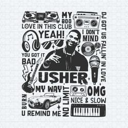 usher concert pop music love in this club svg