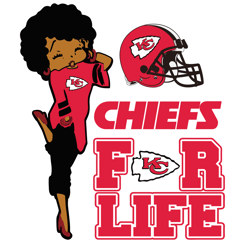Betty Boop & Kansas City Chiefs SVG Sports Design
