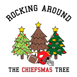 Rocking Around The Chiefsmas Tree Svg Digital Download