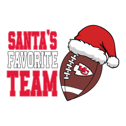 Santas Favorite Team Kansas City Chiefs Svg