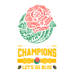 Rose Bowl Game Champions 2024 Michigan SVG