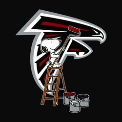 Snoopy Paints The Atlanta Falcons Logo Nfl Football SVG
