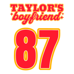 Taylors Boyfriend 87 Player SVG