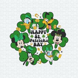 Disney Characters Friends Happy St Patricks Day SVG