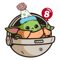 Baby Yoda 8th Birthday SVG.png