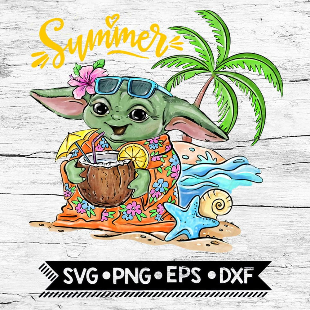 Baby Yoda Summer PNG Download Files.jpg