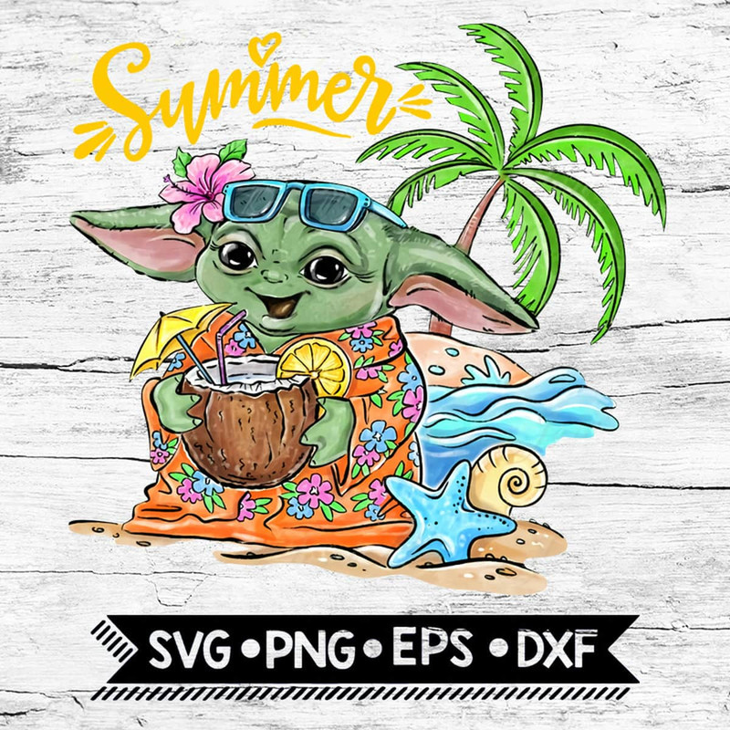 Baby Yoda Summer PNG Download Files.jpg