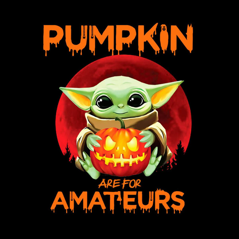 Baby Yoda With Halloween Pumpkin PNG Sublimation Designs.jpg