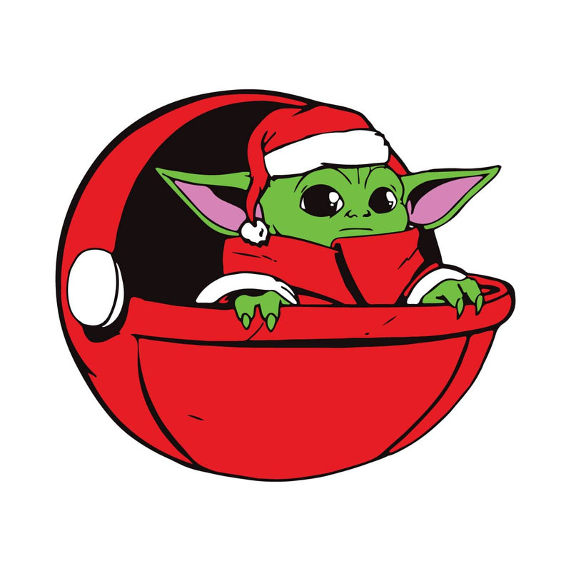 Christmas Baby Yoda Star Wars SVG Digital Download.jpg