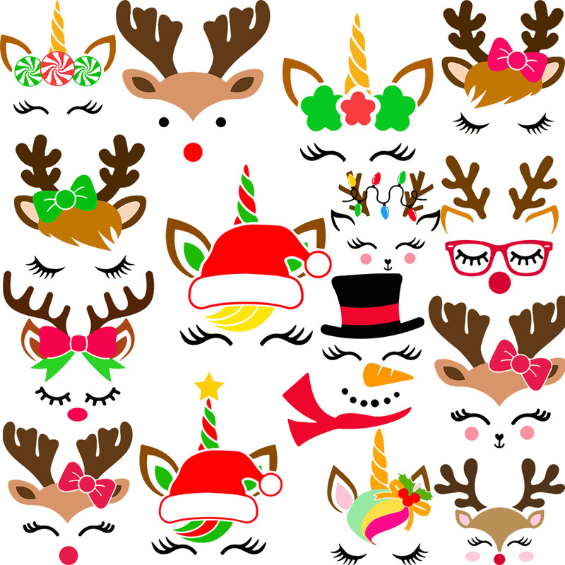 Christmas Face Happy Xmas SVG Bundle For Gift Ideas.png