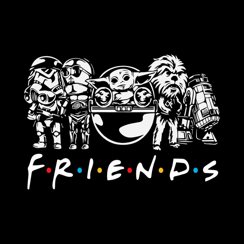 Friends Star Wars Cute Star Wars Baby Yoda SVG.png