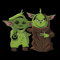 Grinch With The Child Baby Yoda - Baby Yoda Lovers SVG.png