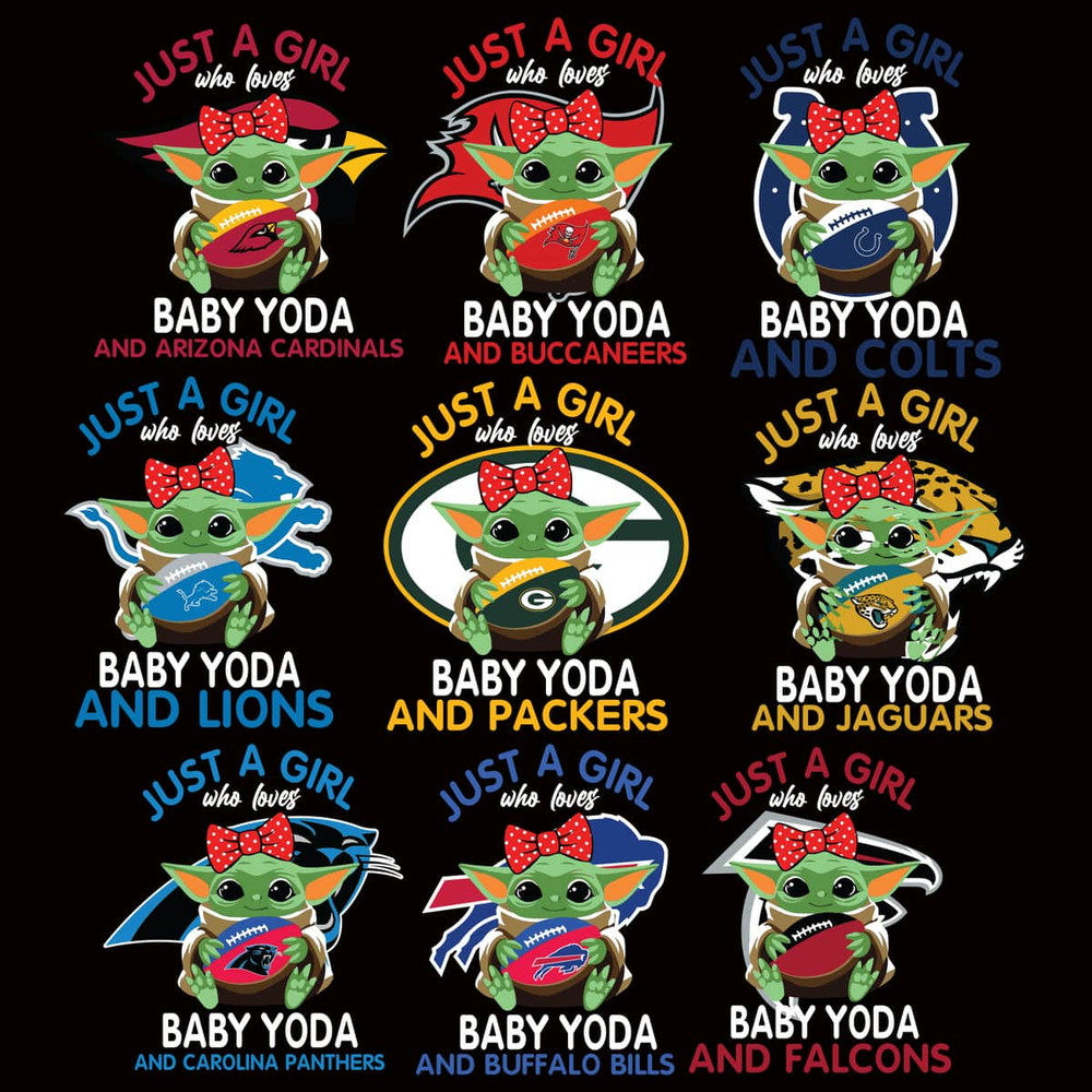 Just A Girl Yoda Bundle SVG Sport Love Yoda Baseball SVG Baby Yoda Fan SVG Baseball Fan Gift.jpg