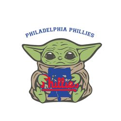 Philadelphia Phillies Baby Yoda Sport Logo Team Gift SVG