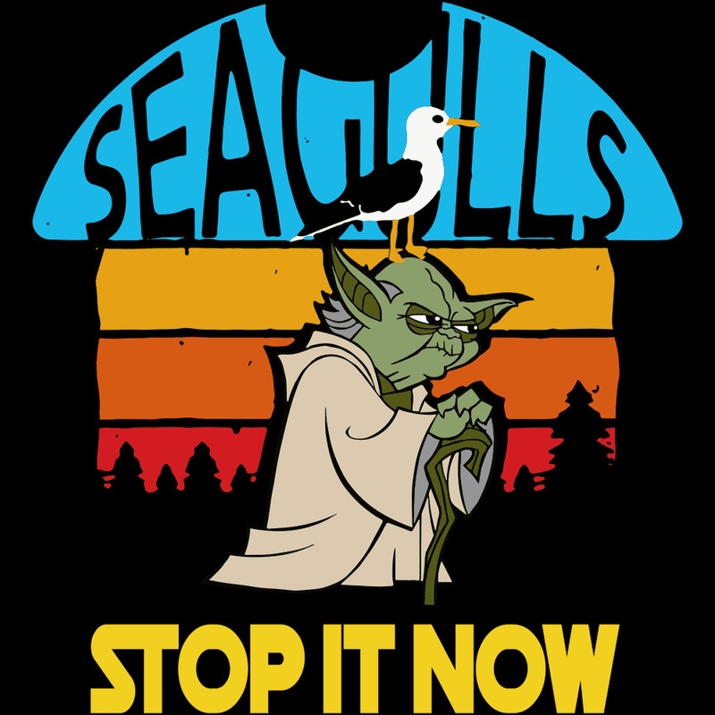 Retro Vintage Seagulls, Stop It Now Master Yoda Star Wars SVG.png