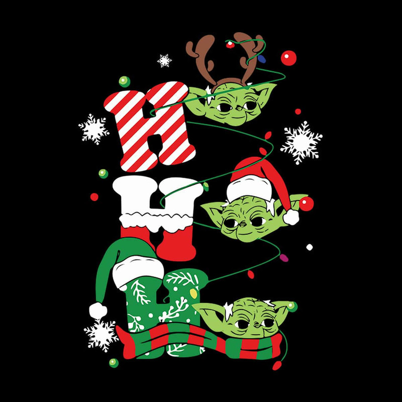 Star Wars Yoda Ho Ho Ho Gorgeous Christmas Santa Claus SVG.jpg