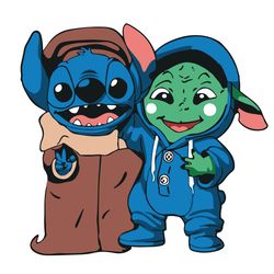 Stitch Baby Yoda Lilo And Stitch Star Wars SVG Cricut File