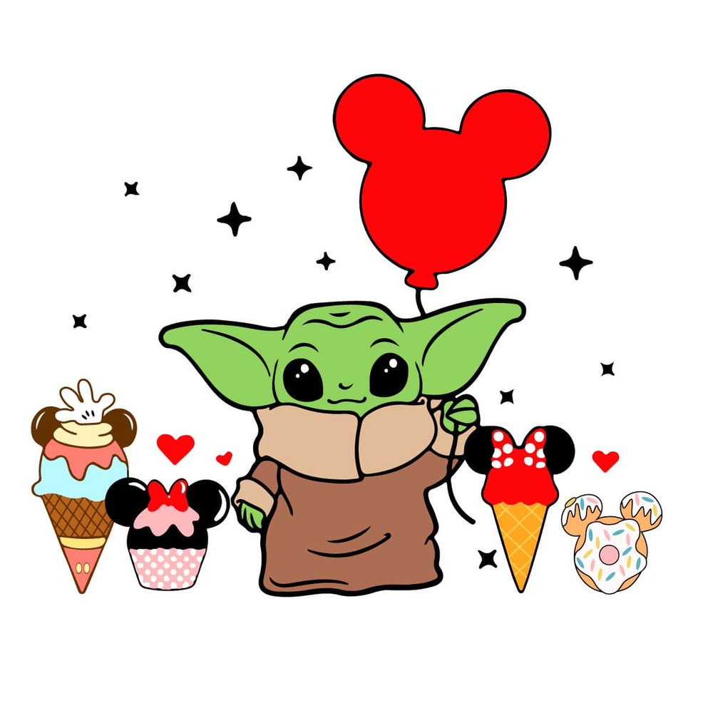 Summer Shirt Vector Baby Yoda With Ice Cream Family SVG.jpg