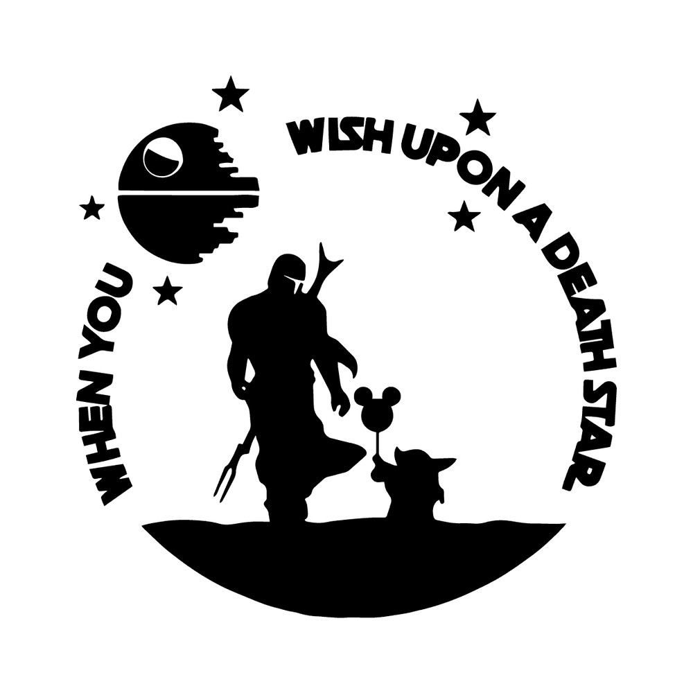 The Mandalorian Baby Yoda Death Star Wars Mickey SVG.png