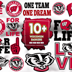 12 Files Wisconsin Badgers Football Svg, Badgers Logo Svg, Wisconsin Badgers Lovers