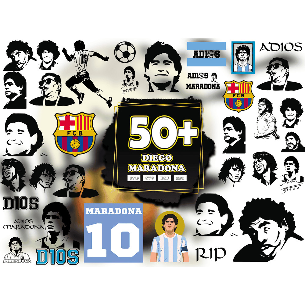50 Files Diego Maradona Bundle Svg.png