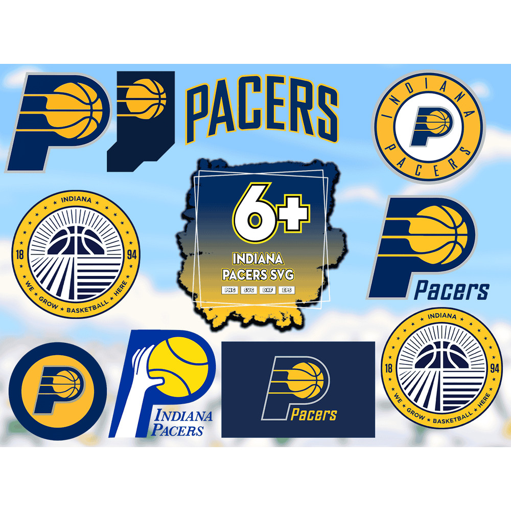 6 Files Indiana Pacers Svg Bundle, Indiana Pacers NBA Logo.png