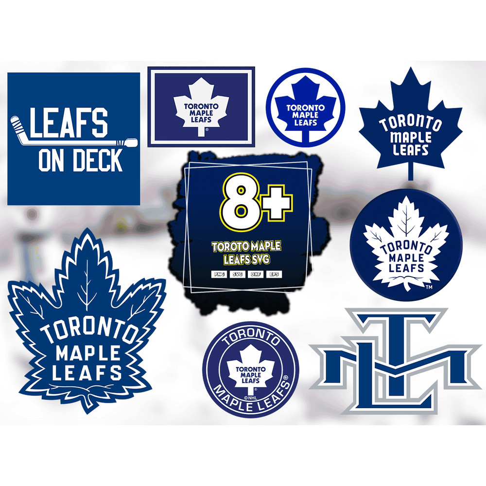 8 Files Toroto Maple Leafs Svg Bundle, Toroto Maple Leafs Logo.png