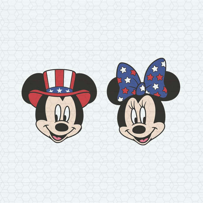 Patriotic Mickey Minnie Bundle SVG 4th Of July SVG Independence Day SVG.jpg