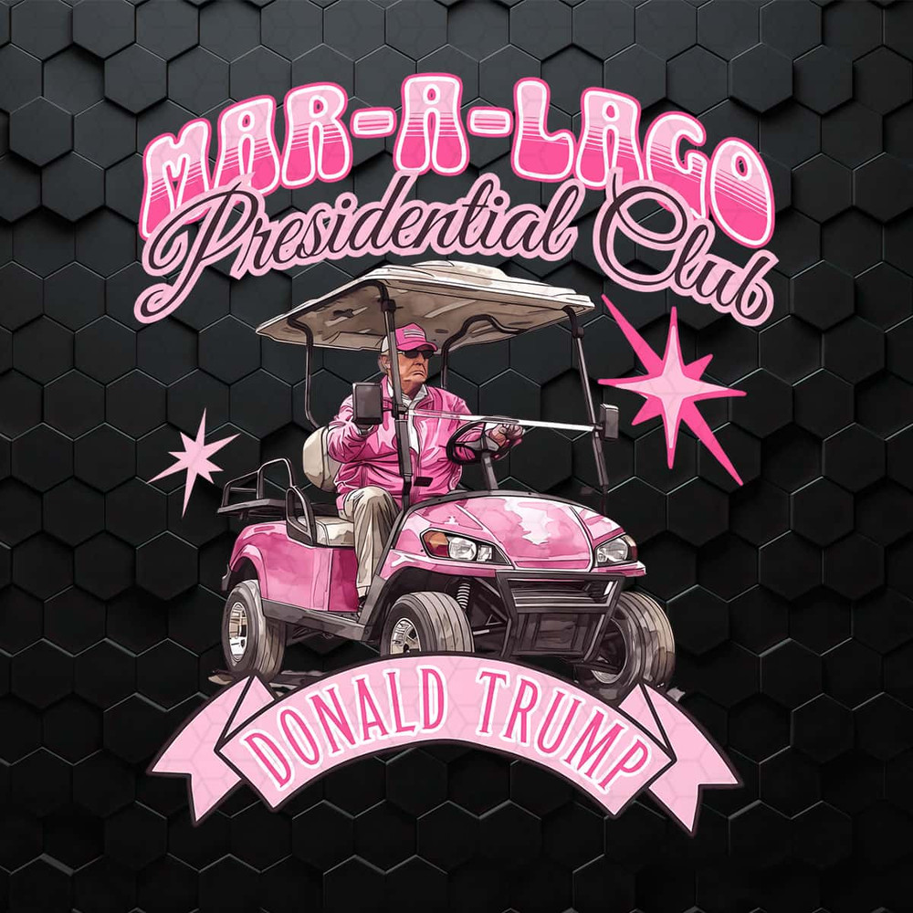 Golf Cart Mar A Lago Presidential Club Donald Trump PNG.jpg