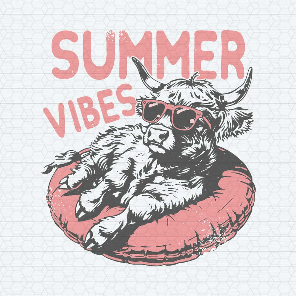 Summer Vibes Highland Cow SVG.jpg