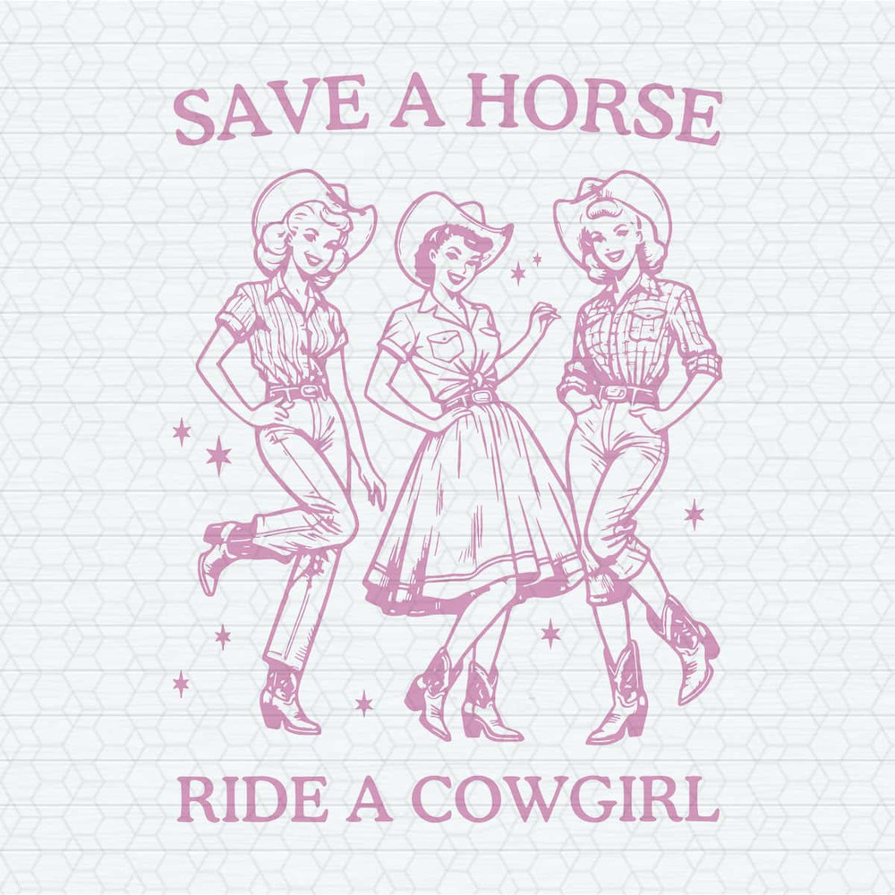 Vintage Lesbian Save A Horse Ride A Cowgirl SVG.jpg