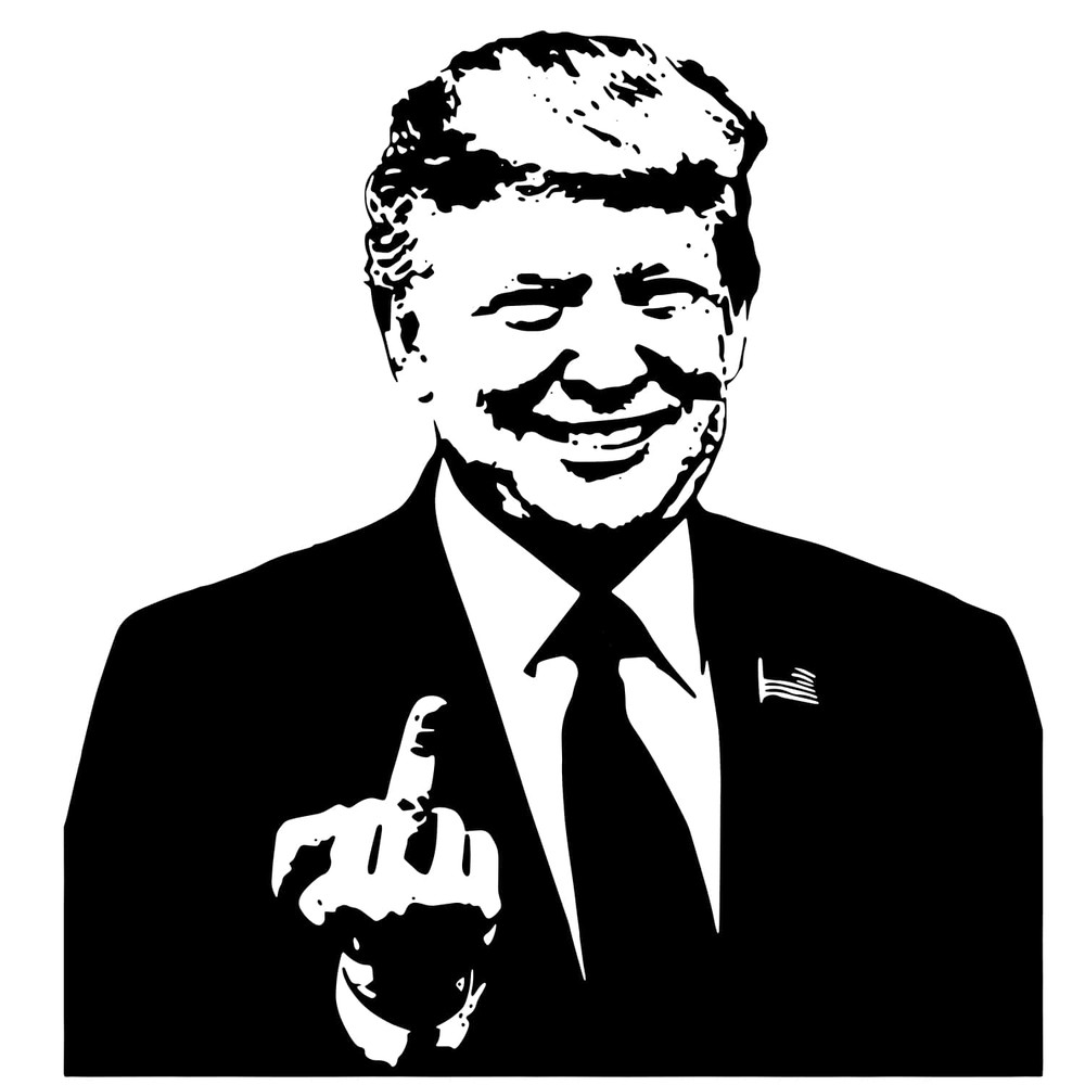 Donald Trump Middle Finger SVG President Trump SVG Anti Trump SVG Trump Smile SVG Diy Crafts.jpg