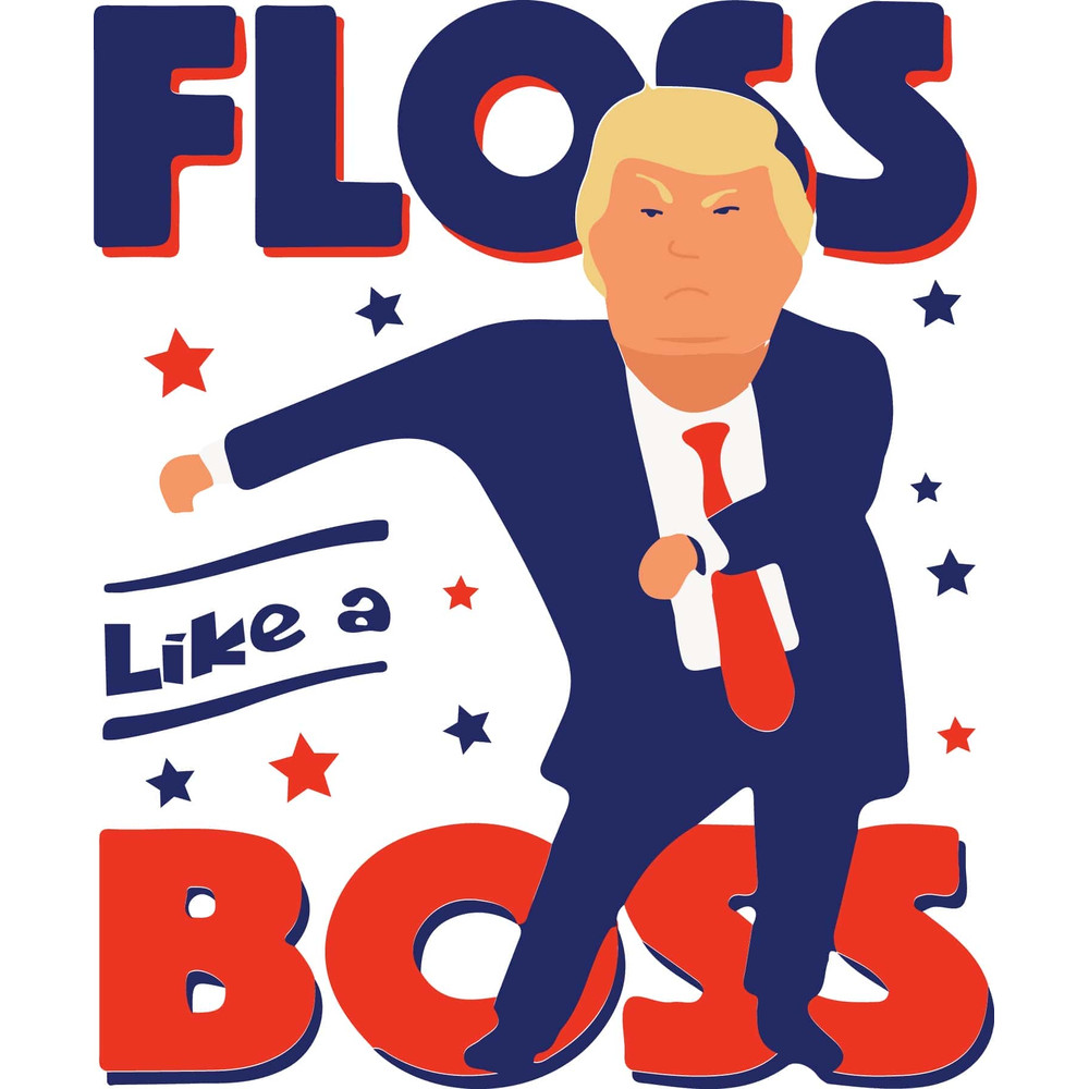 Happy 4th Of July SVG Floss Like A Boss Donald Trump SVG.jpg