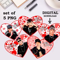 Peso Pluma Valentines Day Cards PNG digital download file, sublimation