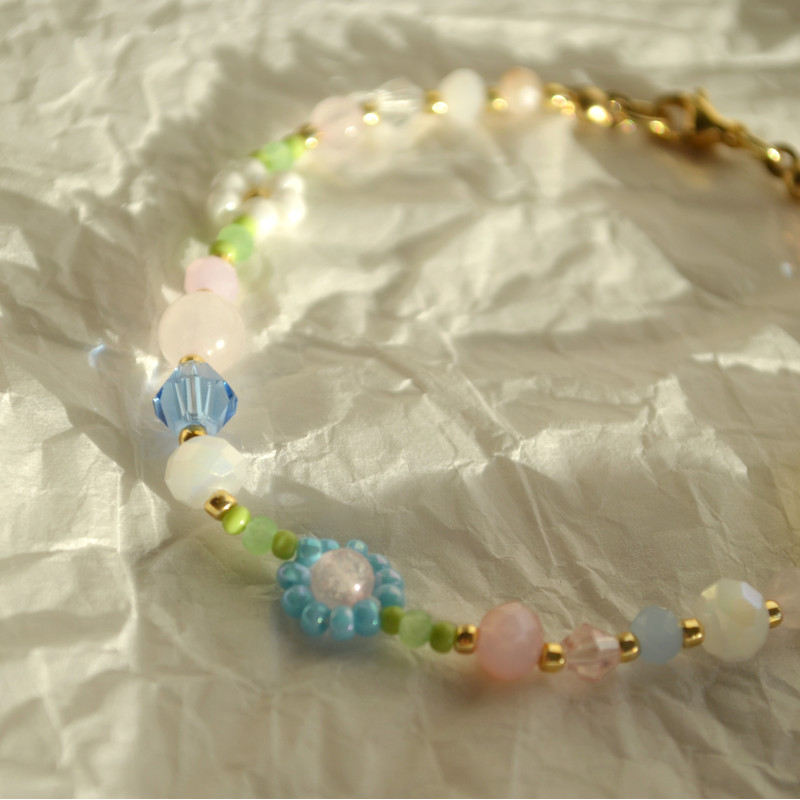 Beaded Bracelet Crystal Bracelet Braided Bracelet Bracelet Handmade Bracelet 3