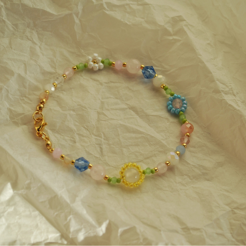 Beaded Bracelet Crystal Bracelet Braided Bracelet Bracelet Handmade Bracelet 4