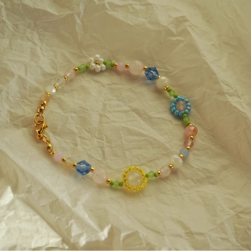 Beaded Bracelet Crystal Bracelet Braided Bracelet Bracelet Handmade Bracelet 4