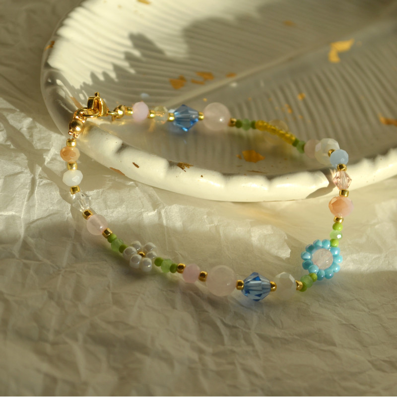 Beaded Bracelet Crystal Bracelet Braided Bracelet Bracelet Handmade Bracelet 5