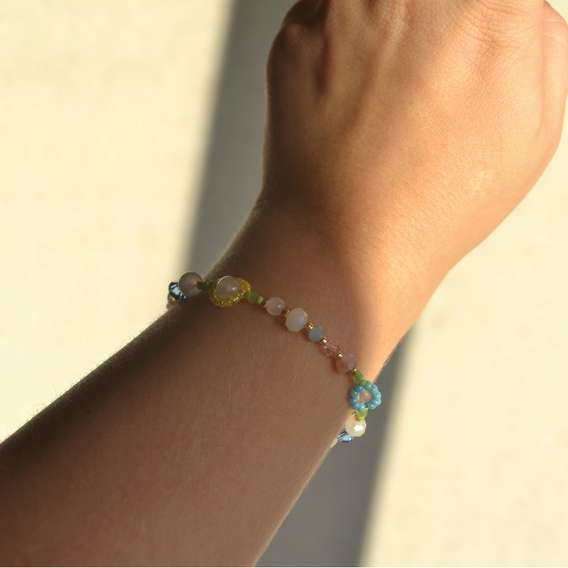 Beaded Bracelet Crystal Bracelet Braided Bracelet Bracelet Handmade Bracelet 7