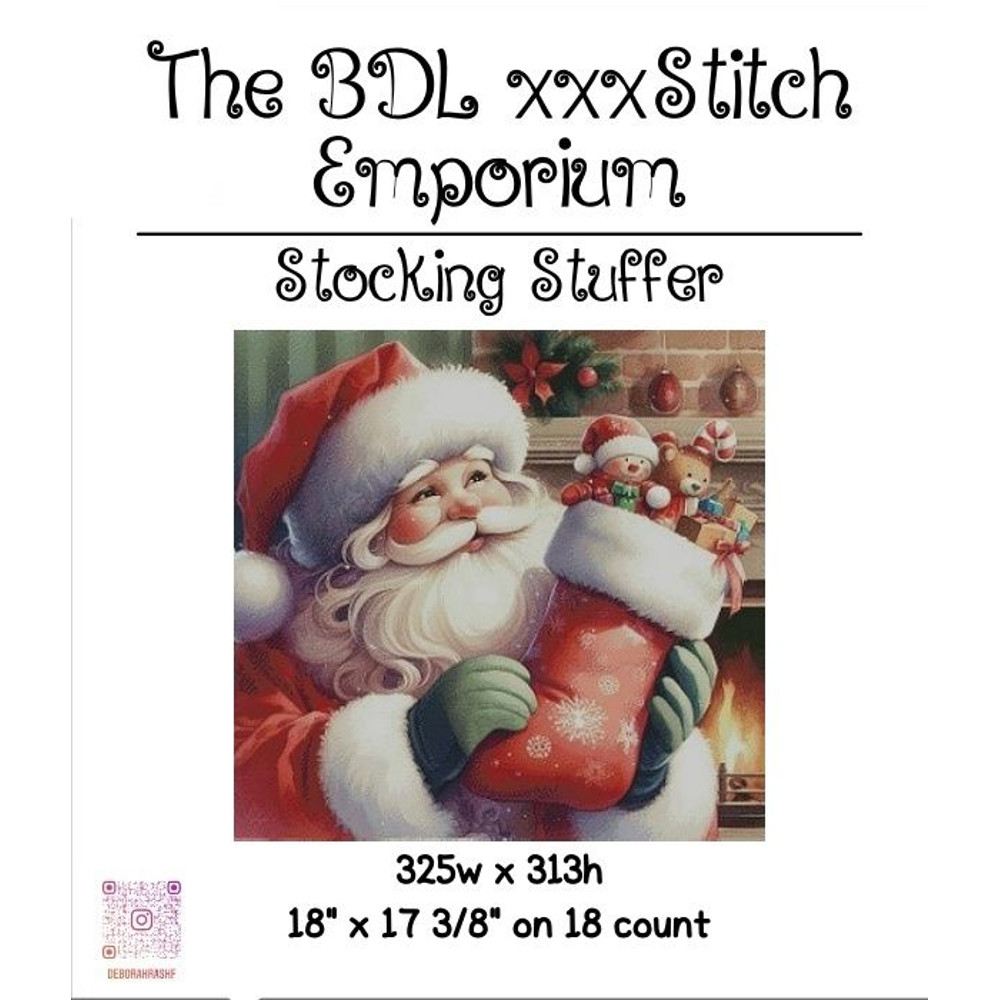 Stocking Stuffer  Exclusive Cross Stitch Pattern  Original Artwork From Designs By Decca 0