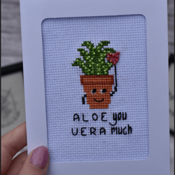 Greeting Card I Love You - Plant Theme