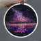 Embroidered A Needle Felted Painting Milky Way Comet Artwork 0
