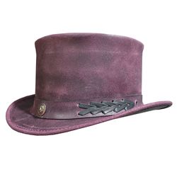 El Dorado Distressed Leather Top Hat