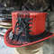 Steampunk Black Crusty Band Red Leather Top Hat (7).jpg