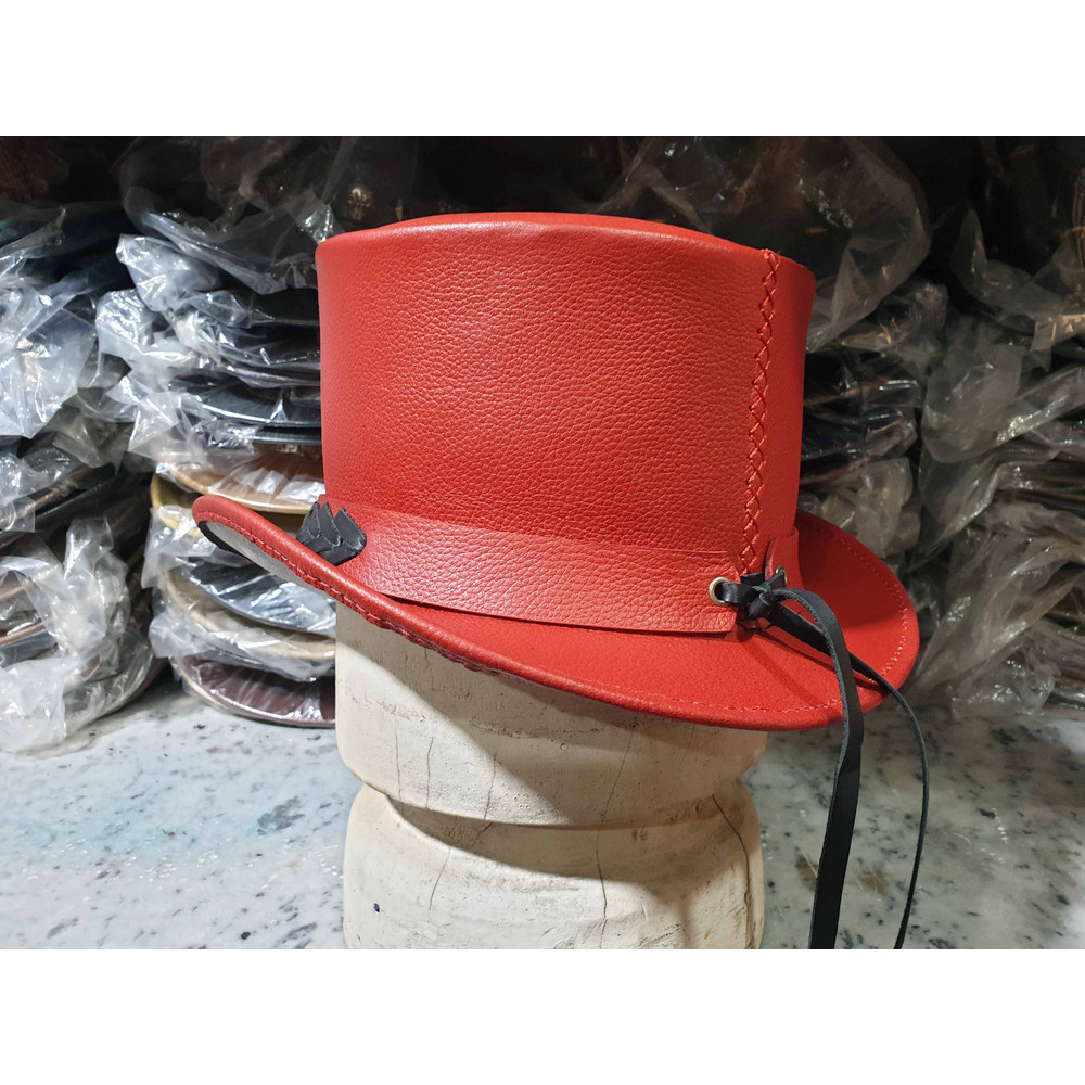 Native Indian Head Band El Dorado Leather Top Hat (5).jpg