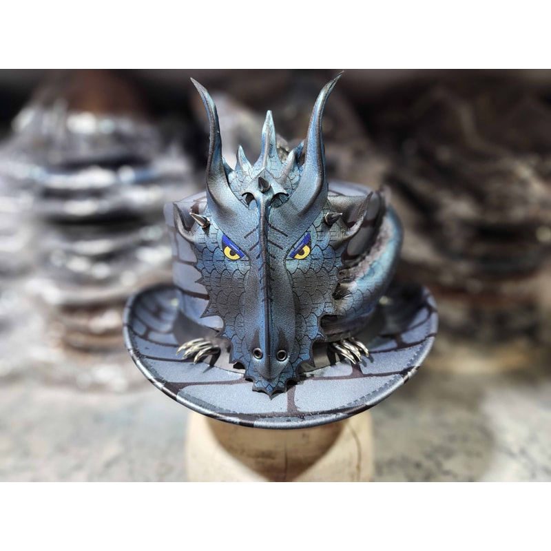 Dragon Of Darkness Leather Top Hat (3).jpg