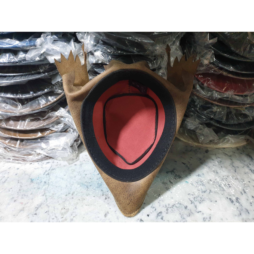 Bloodborn 4 Hunters Brown Leather Hat 7