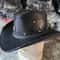 Western Icon Cowboy Ananconda Skin Texture Leather Hat 1